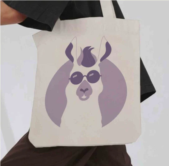 NeoLlama tote bag