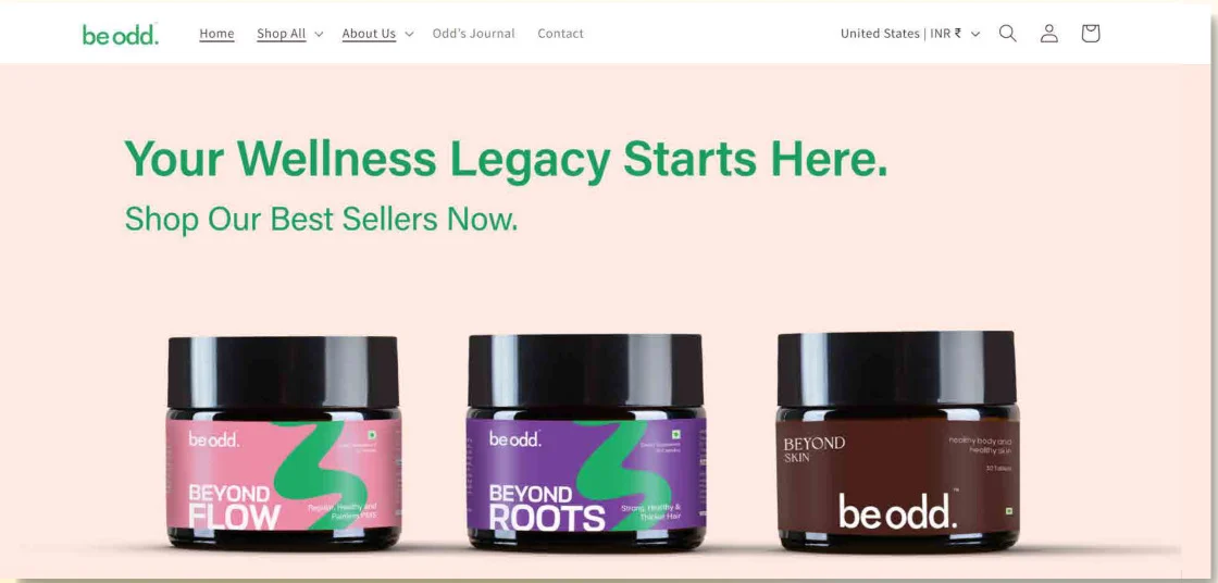 Be odd website